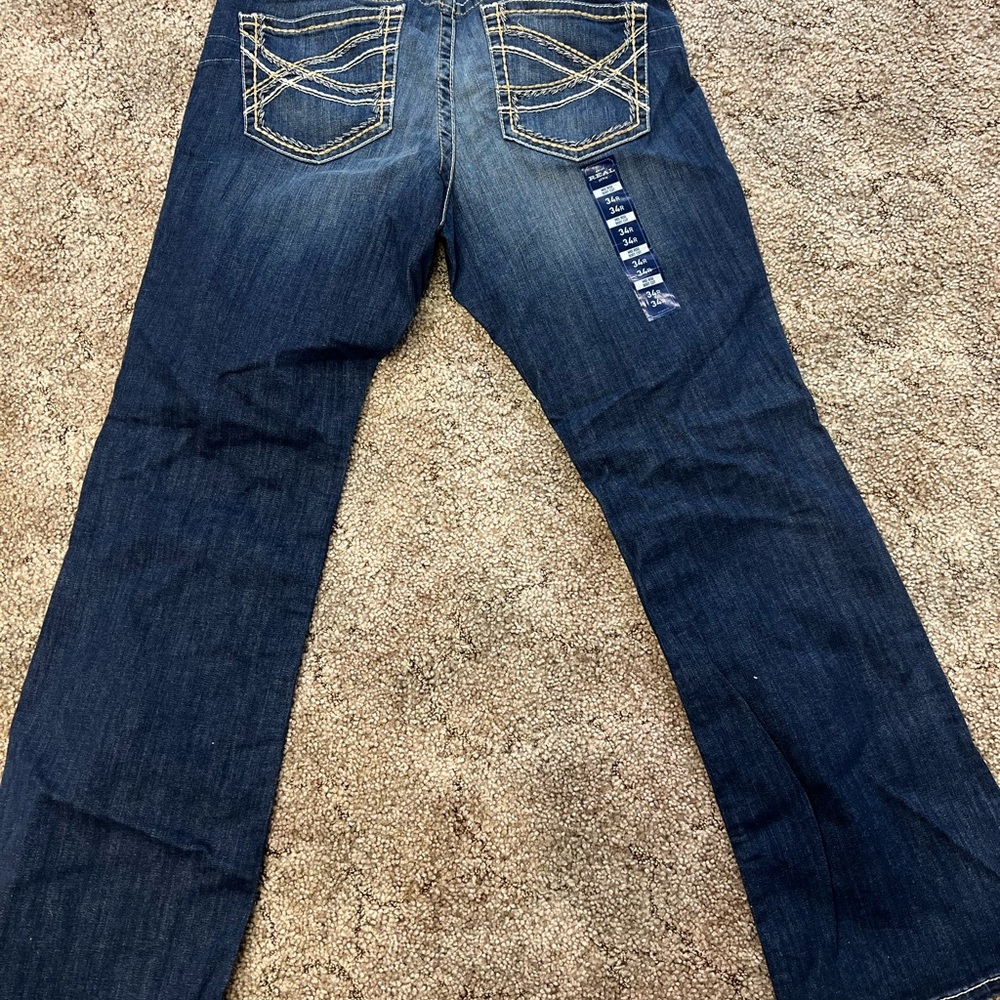 Dark Wash Bootcut Jeans - Picture 2 of 3